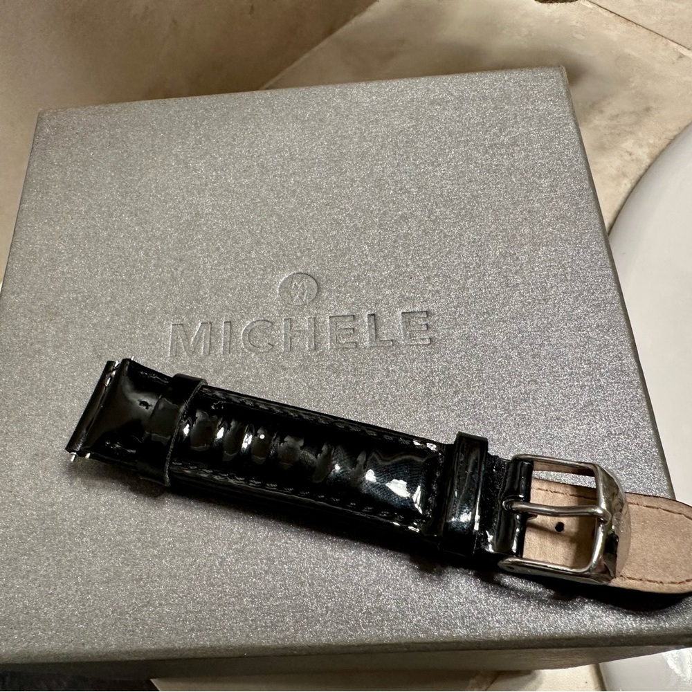 18mm Leather Michele Watch Bands